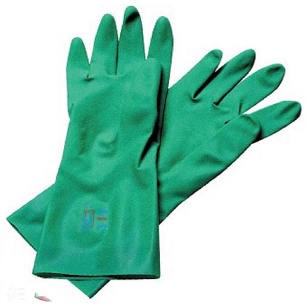 Gloves, heavy-duty, rubber/nitrile, S