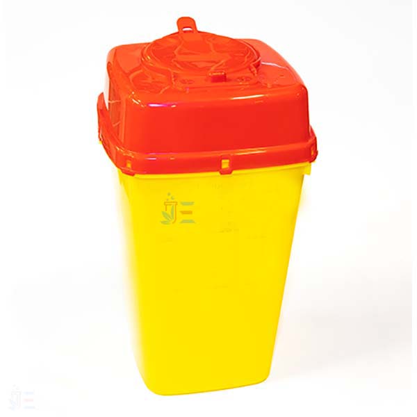 Container, sharps, leak-resistant, with lid L