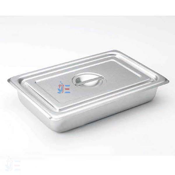 Tray, instruments, 225 x 125 x 50mm, with cover