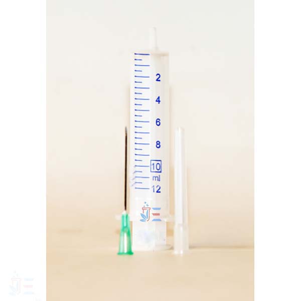 Syringe, 10ml, sterile, with detached