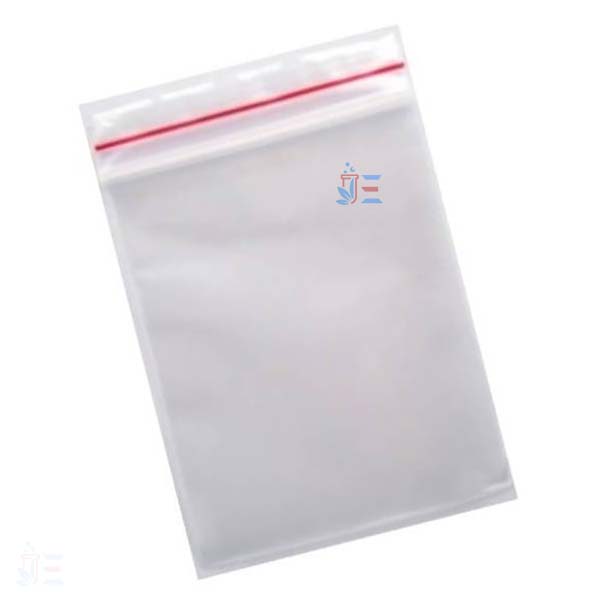 Plastic Tablet bag, sealable with interlock type closure, 10 x 16 cm