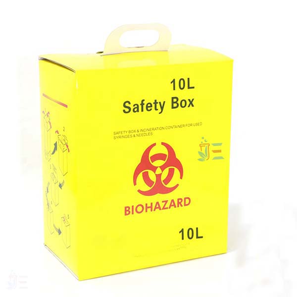 Safety Box for used Syringes/Needles, 5 liter,