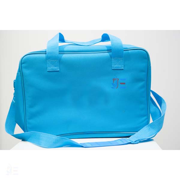 Bag, blue nylon, 280x410x170mm