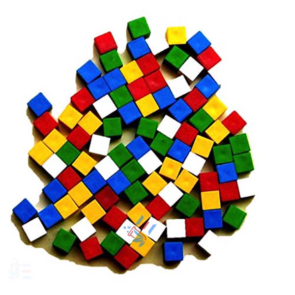 Cubes 1cm Plastic x 1000