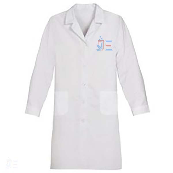 Coat, medical, woven, white, medium size