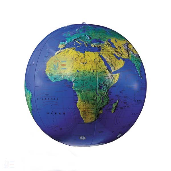 Globe, inflatable, diam. 42cm, without stand