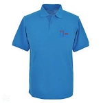 Adult Polo-shirt, cyan blue,