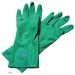 Gloves, heavy-duty, rubber/nitrile, M